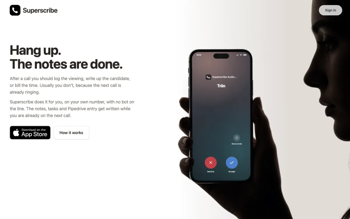 superscribe.io homepage